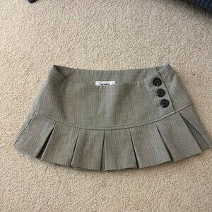 Danielle Guizio Women's Grey and Green Skirt